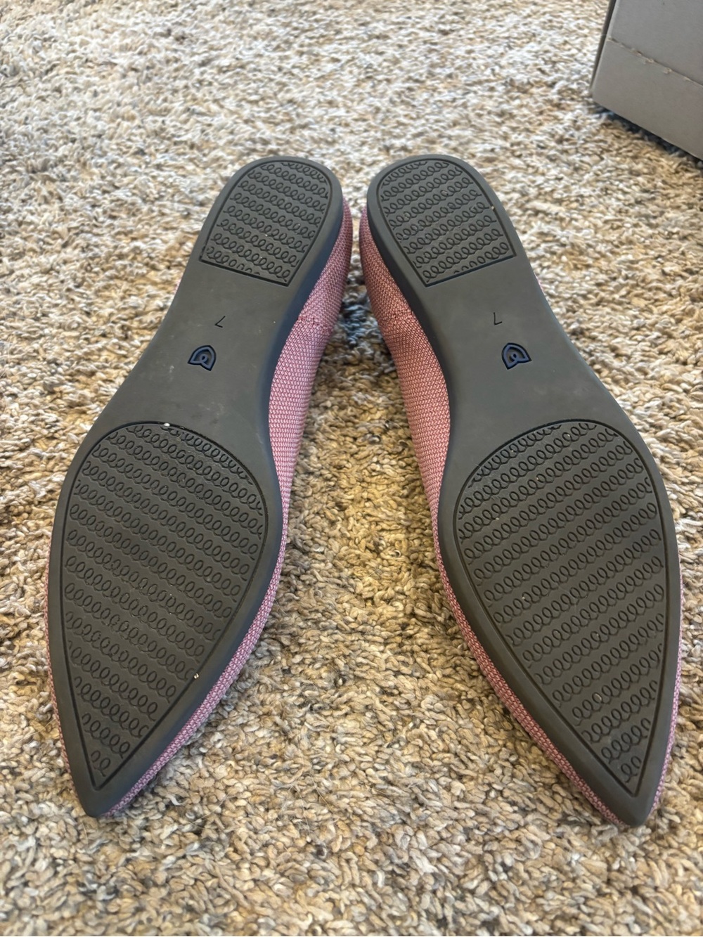 Rothy's Pink Pointed-Toe Slip-On Flats